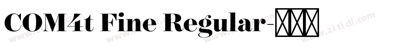COM4t Fine Regular字体转换